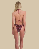 Isla & Evie Zig Zag Print Triangle Bikini Top